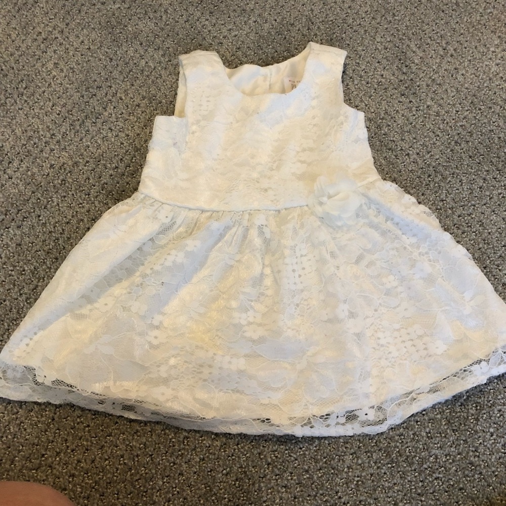 White baby girl dress